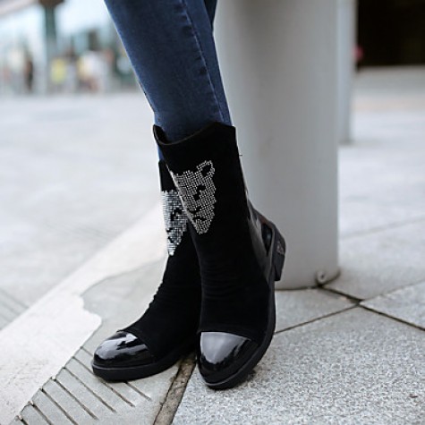 Women's Boots Winter Platform PU Casual Others Black / Blue Walking