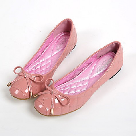 Women's Shoes Leatherette Flat Heel Comfort / Round Toe Flats Casual Pink